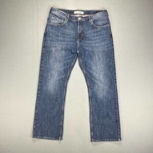 Lee Jeans Mens 38x32 Relaxed Fit Bootcut Modern Series Stretch Medium Wash Denim